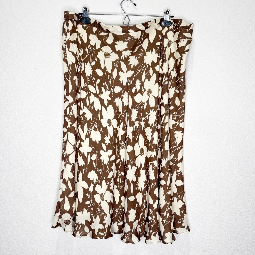 Kate Hill Silk Y2K Vintage Skirt Bias Cut